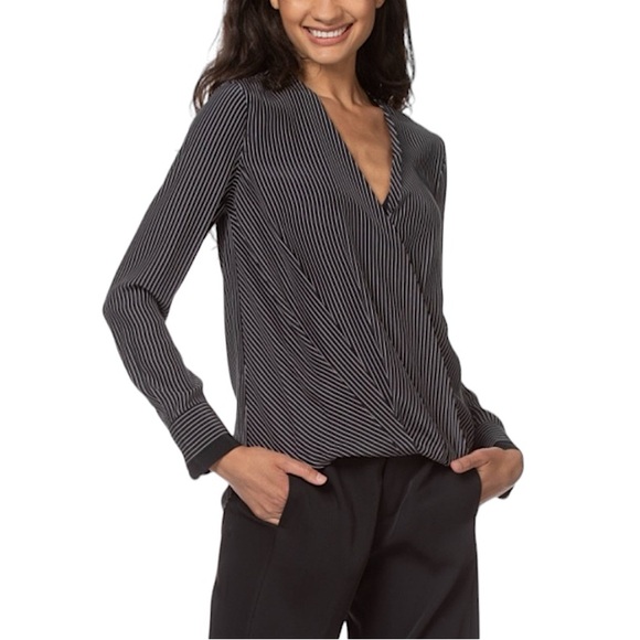 rag & bone Tops - Rag & Bone Victor Silk Crossover Blouse size XS